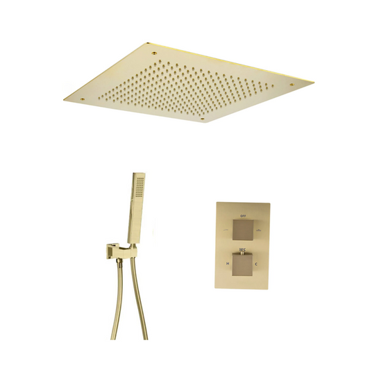 Shower Set Romeos Plafondunit Brushed Gold