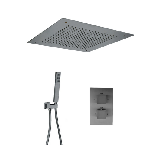 Shower Set Romeos Plafondunit Gun Metal